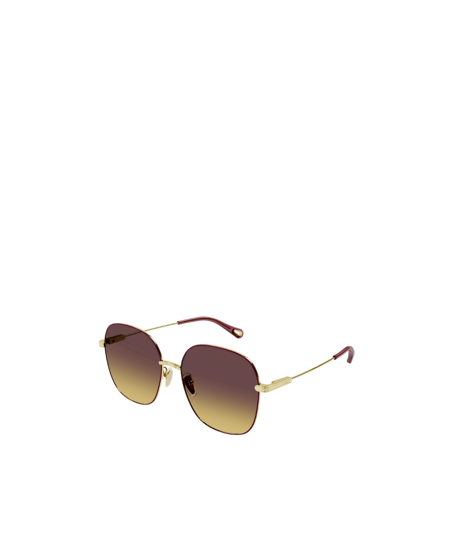 Chloé Logo Sunglasses In Red