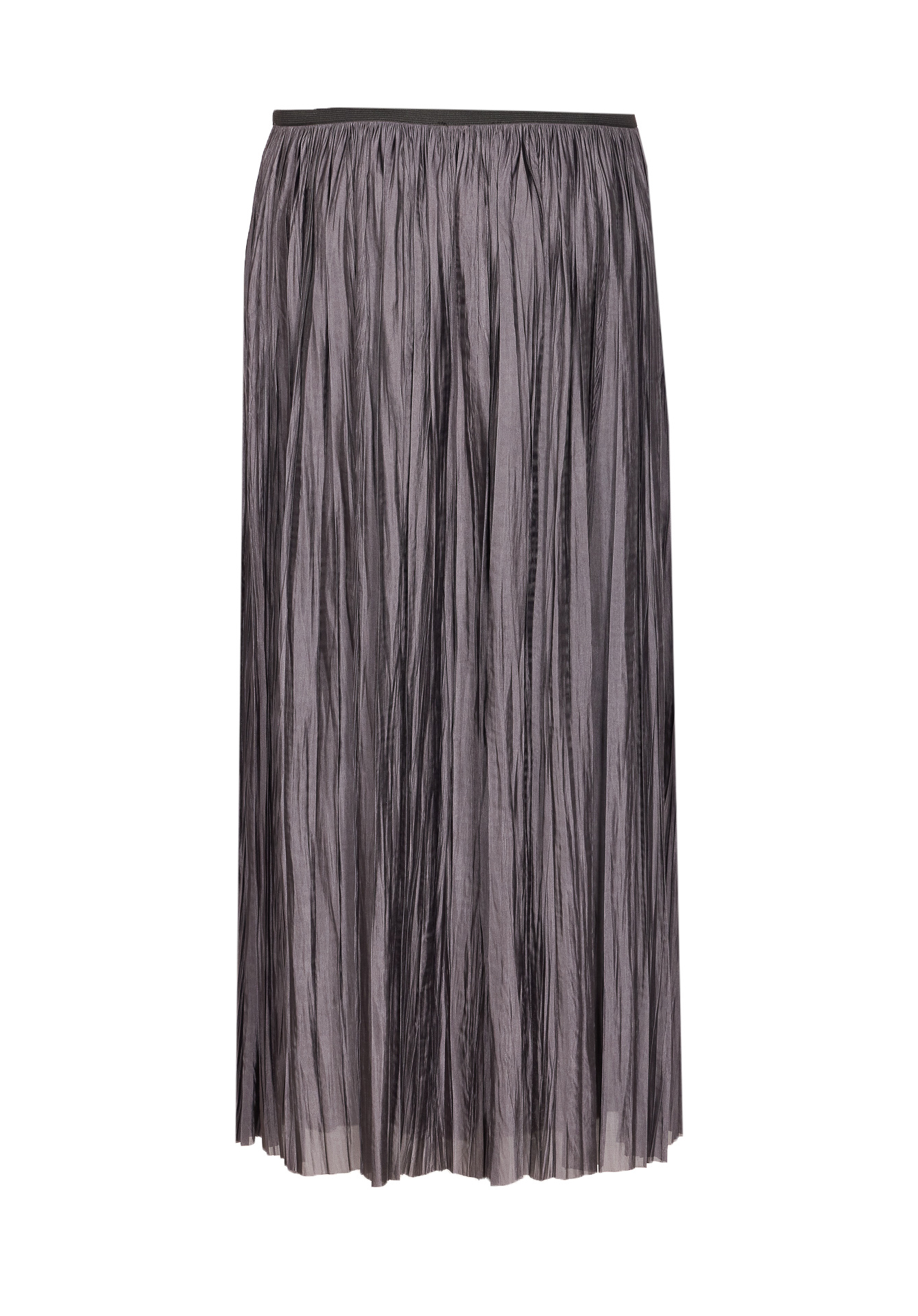 Roberto Collina Pleated Elasticated-waist Midi Skirt In Gray