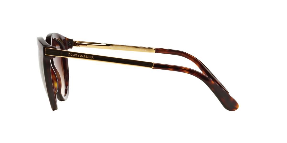 Dolce & Gabbana Tortoiseshell Round-frame Sunglasses In Brown