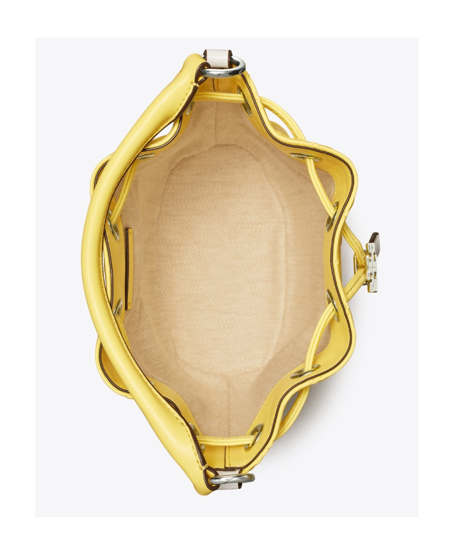 TORY BURCH CALF LEATHER BUCKET BAG