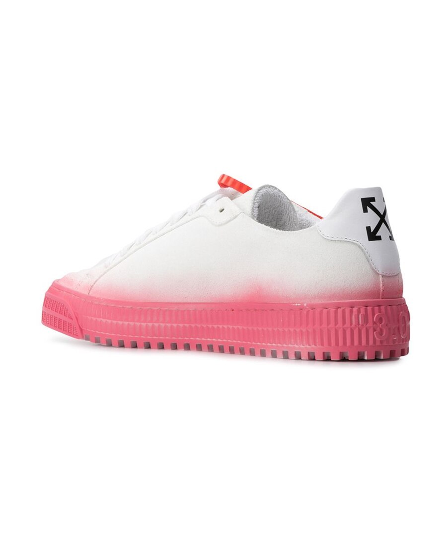 Off-white Tie Casual Sports Shoes In Pink
