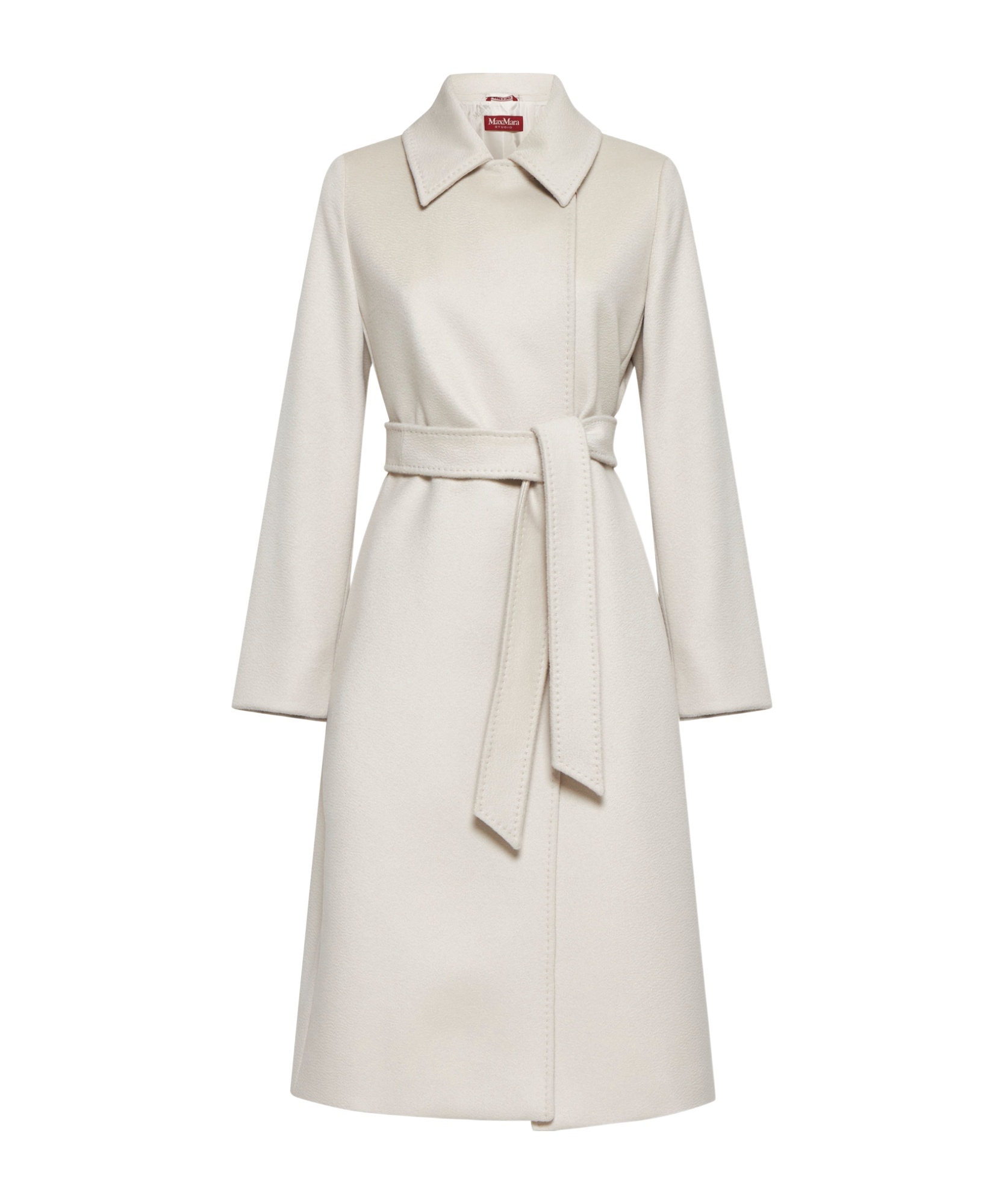 Max Mara Long-sleeved Coat In White