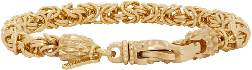 Emanuele Bicocchi Golden Byzantine Bracelet In Yellow