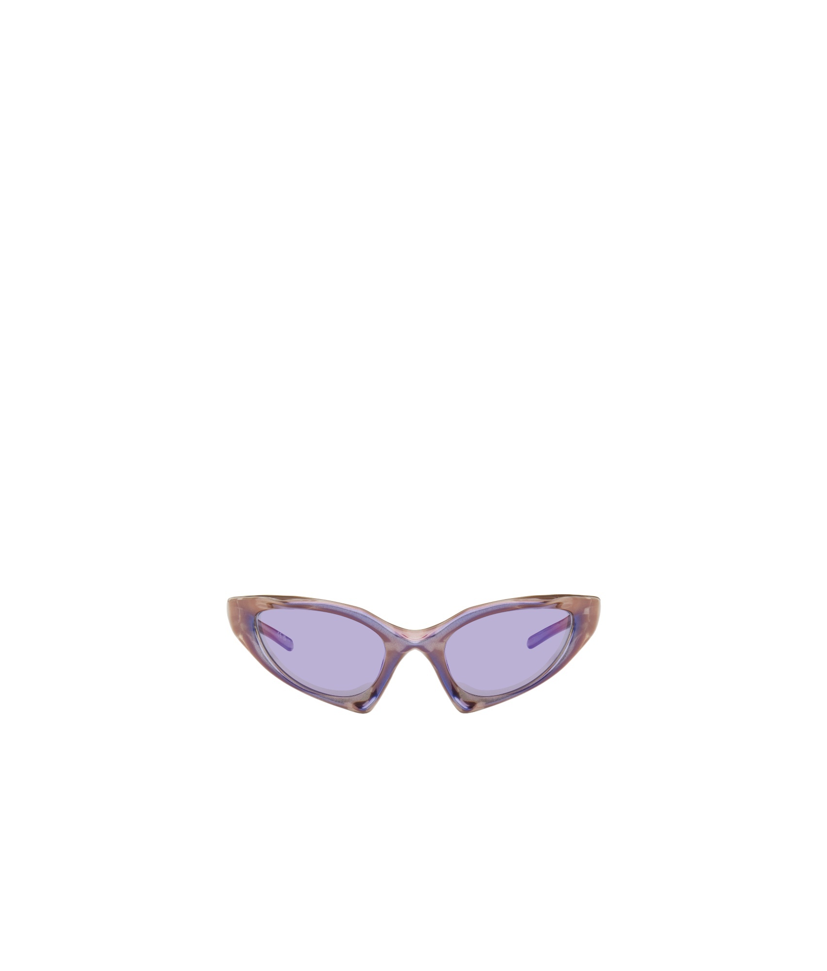 Balenciaga Geometric Sunglasses In Purple