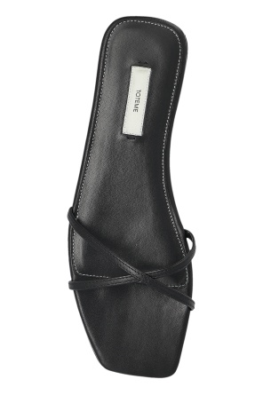 Totême Crossover Strap Square Open Toe Sandals