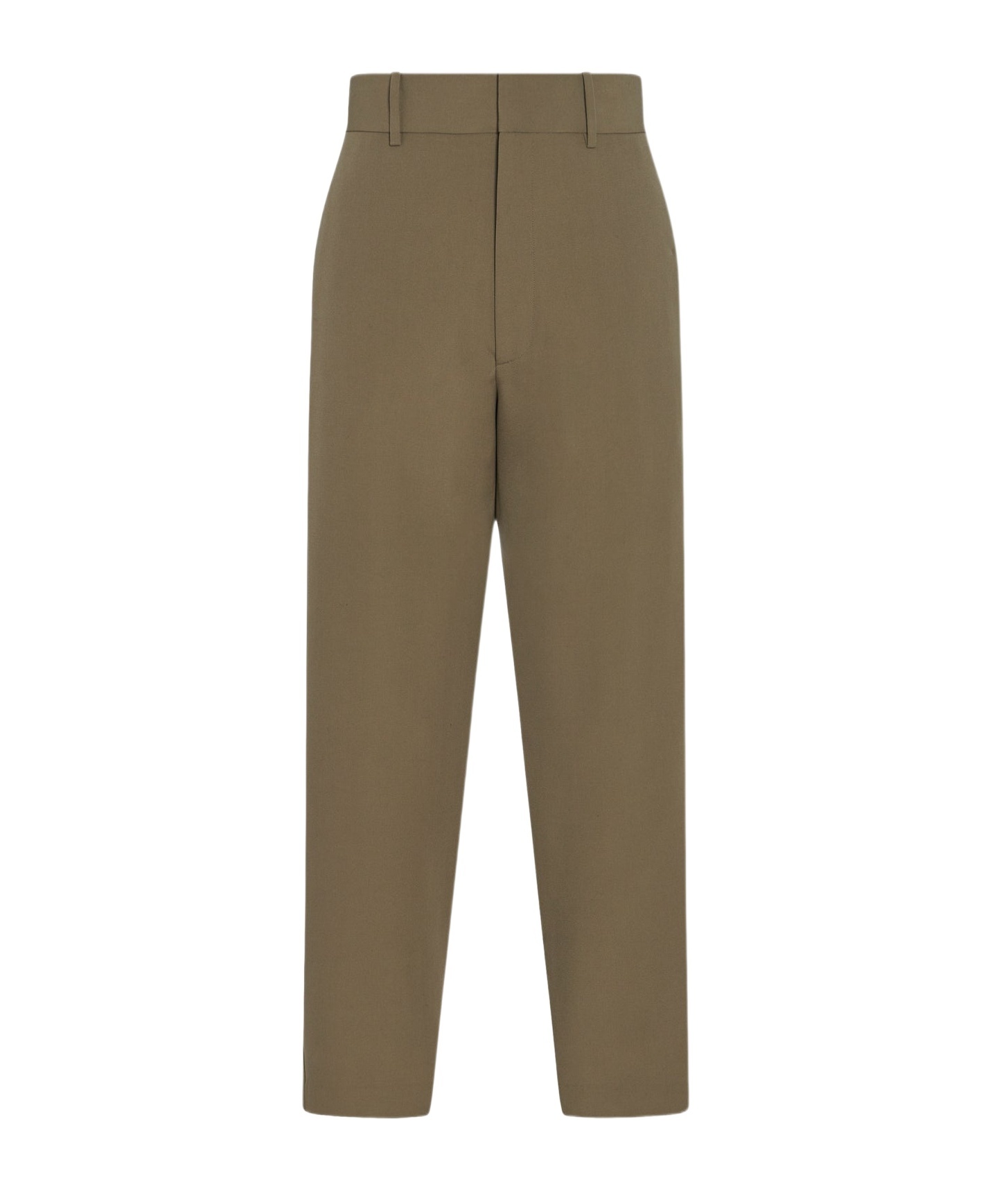 The Row Belt Loop Wool Casual Pants In Green