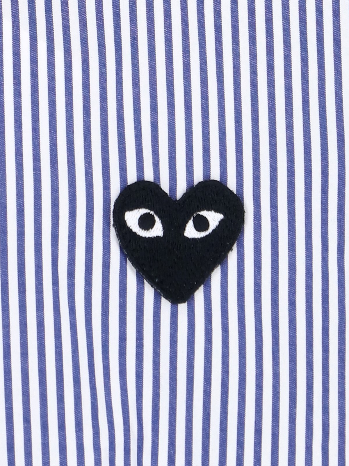 COMME DES GARÇONS PLAY LOGO STRIPE SHIRT