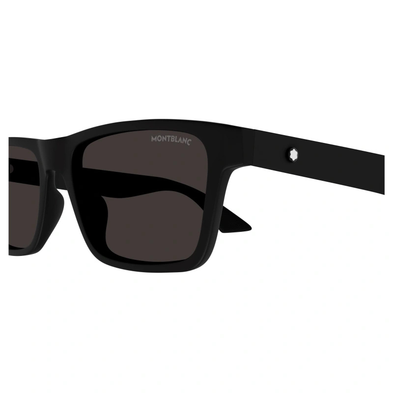 Montblanc Eyewear Rectangle Frame Sunglasses In Black