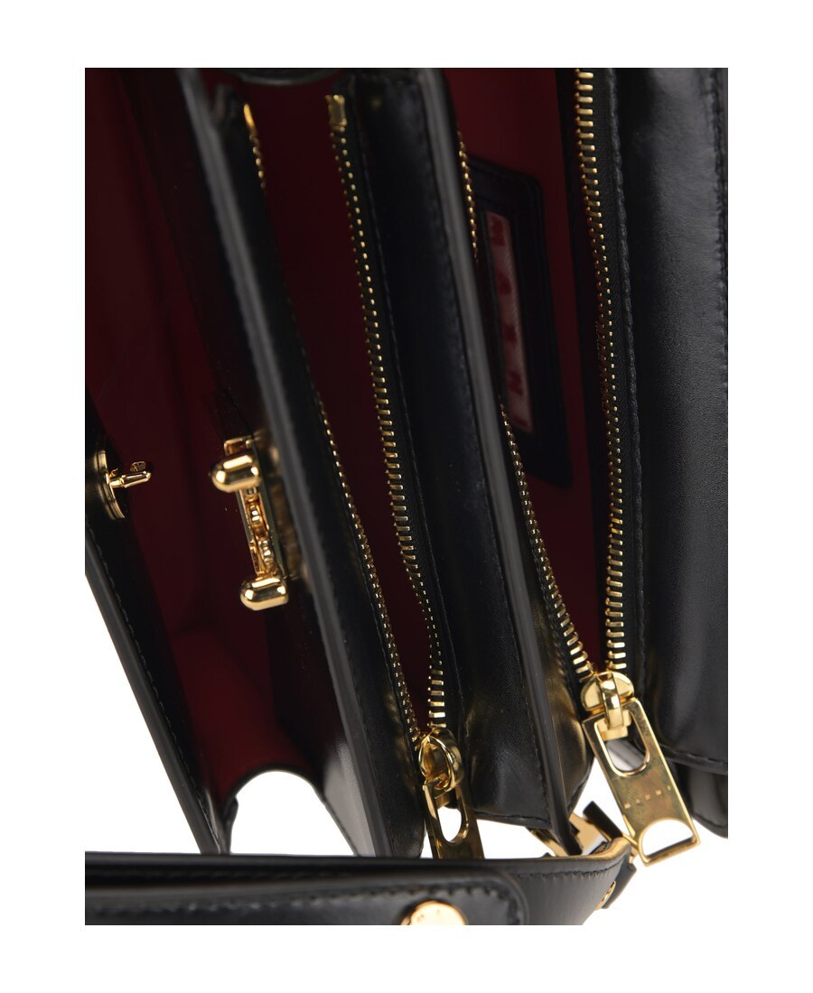 Marni Trunk Reverse Shoulder Bag In Black