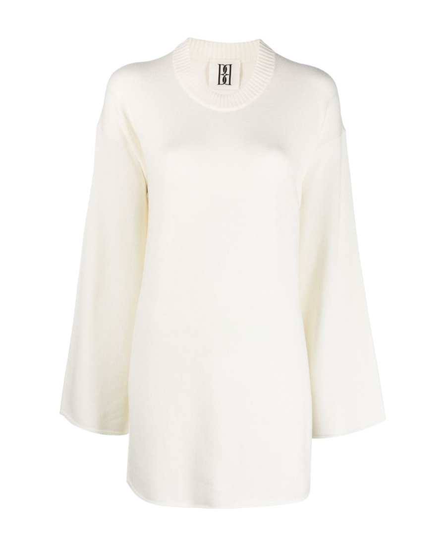 Shop By Malene Birger Round Neck Sweater In White