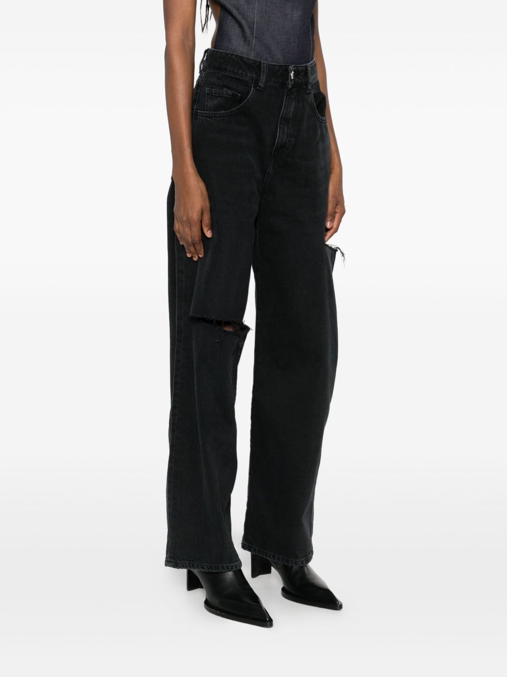Icon Denim Straight Leg Jeans In Black