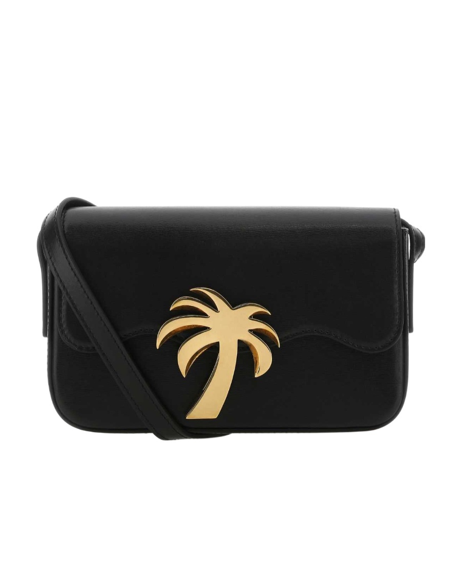 Shop Palm Angels Palm Beach Shoulder Bag In Black