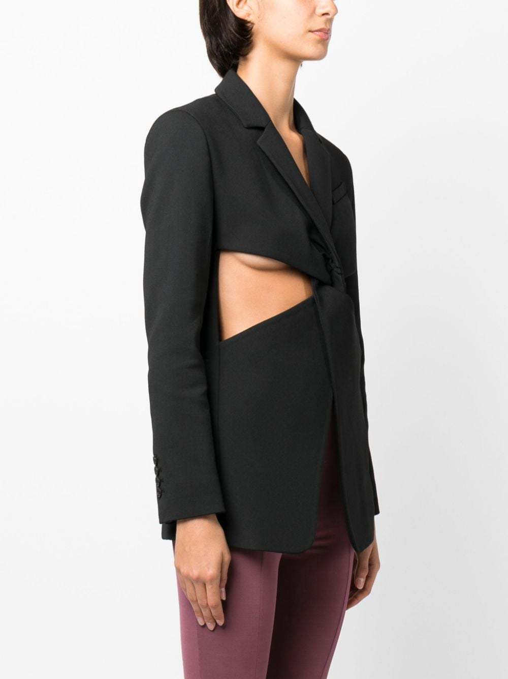 Coperni Long Sleeved Suit Jacket In Black