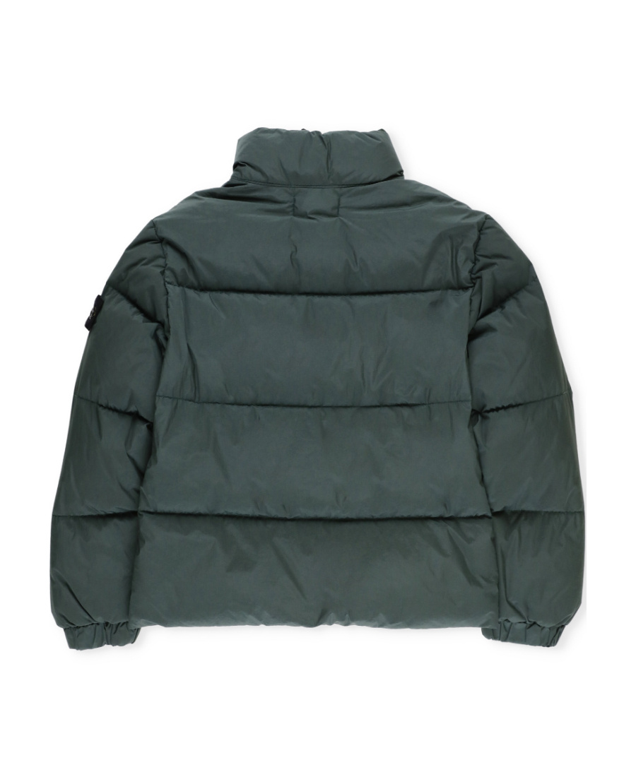 Stone Island Compass-badge Padded Jacket In Green
