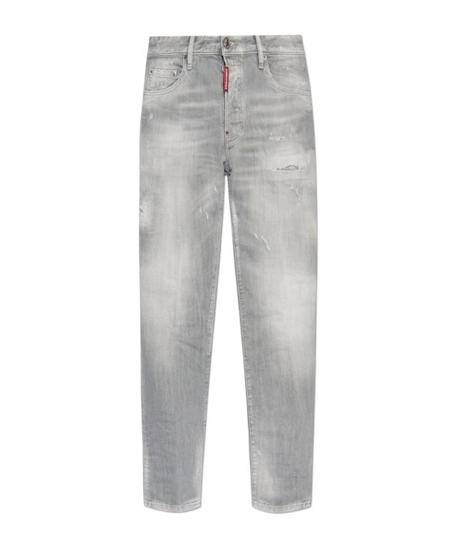 Dsquared2 Pierced Jeans In Gray