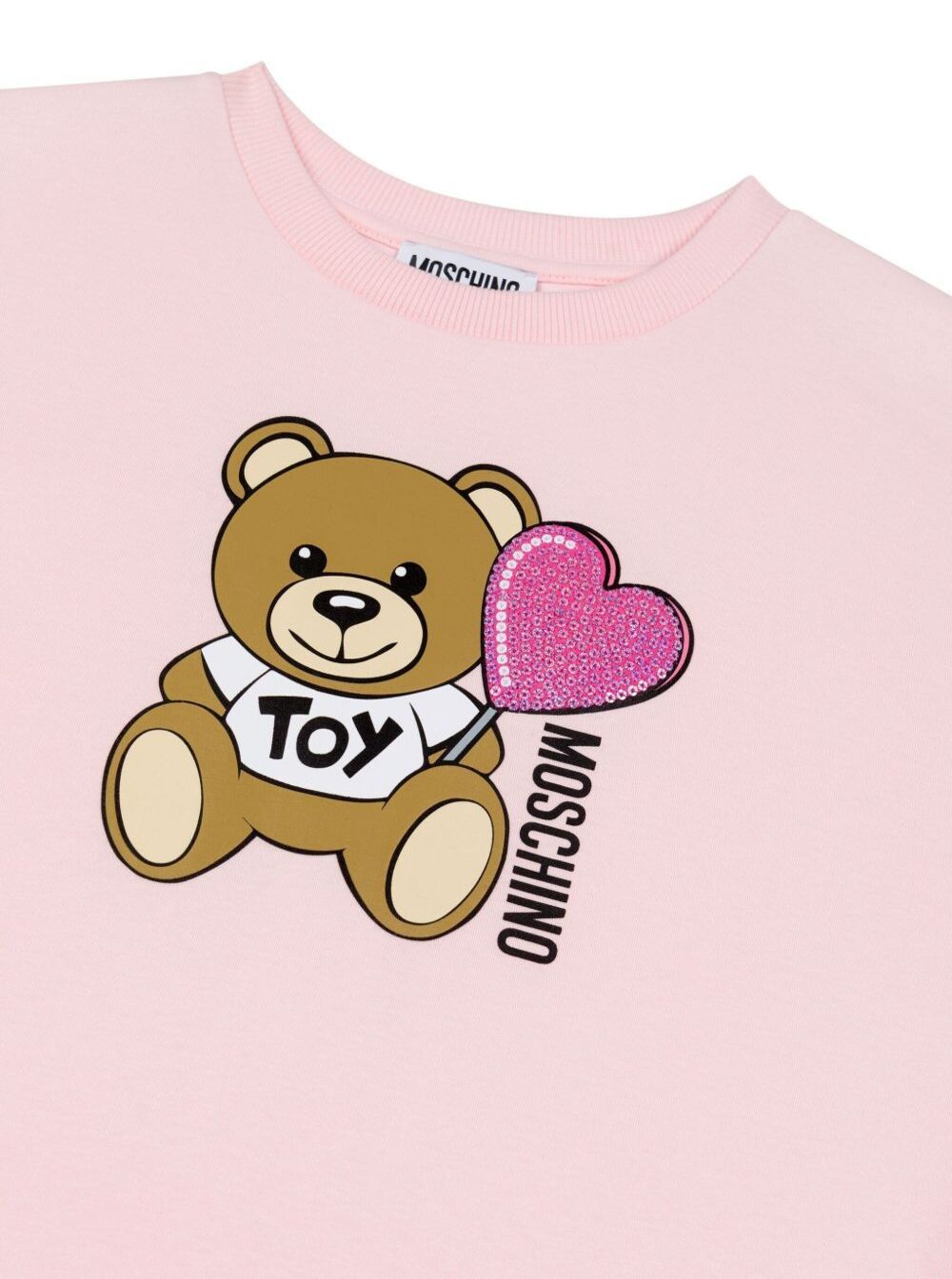 Moschino Teddy Bear-print Dress In Pink