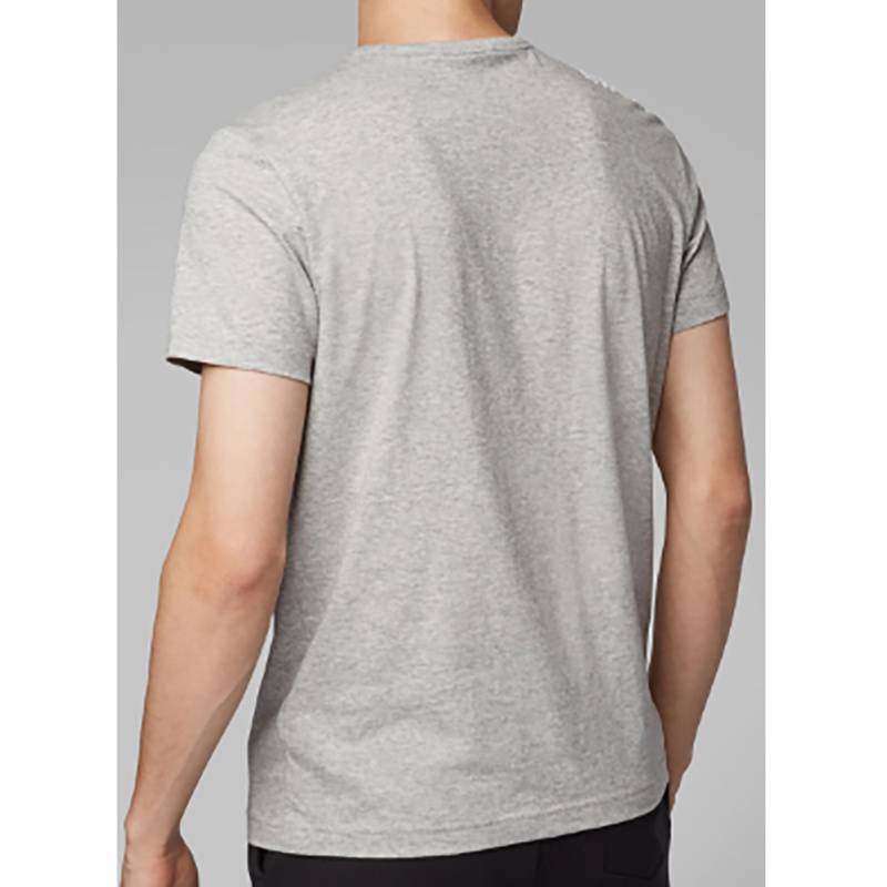 Hugo Boss Logo-print Cotton T-shirt In Gray