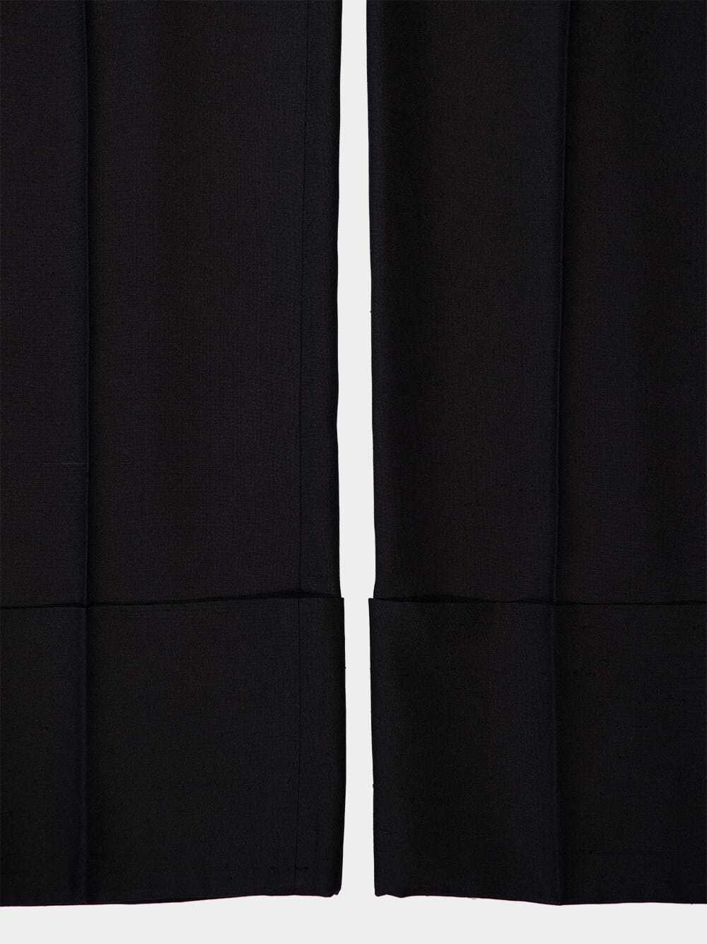 Valentino Virgin Wool Wide-leg Tailored Trousers