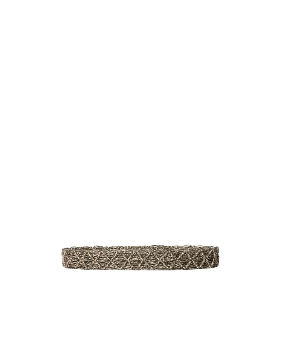 Loro Piana Loe Macram É Tassel Belt In Nude