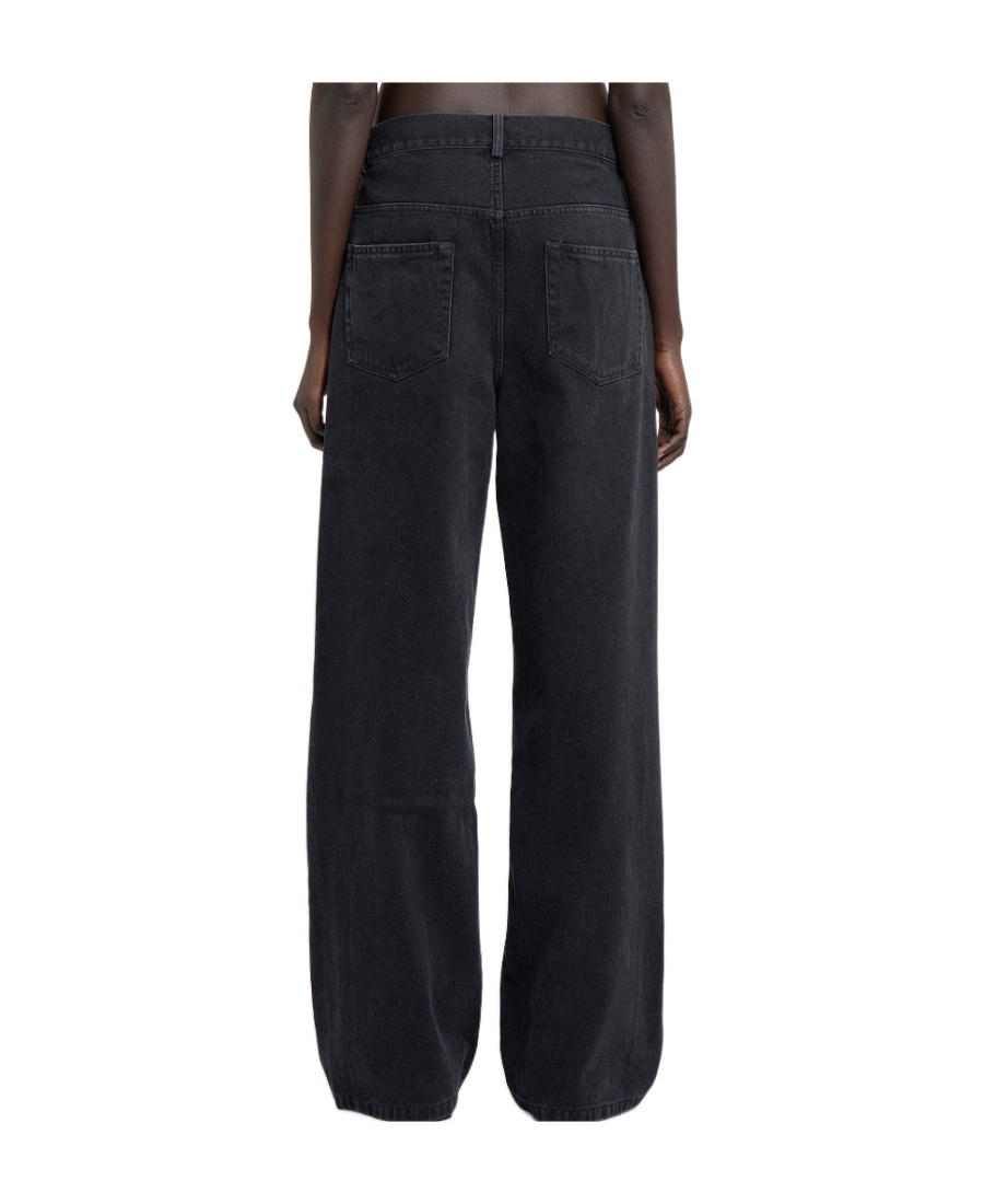 Ann Demeulemeester Claire 5-pockets Comfort Trousers Faded Denim In Black