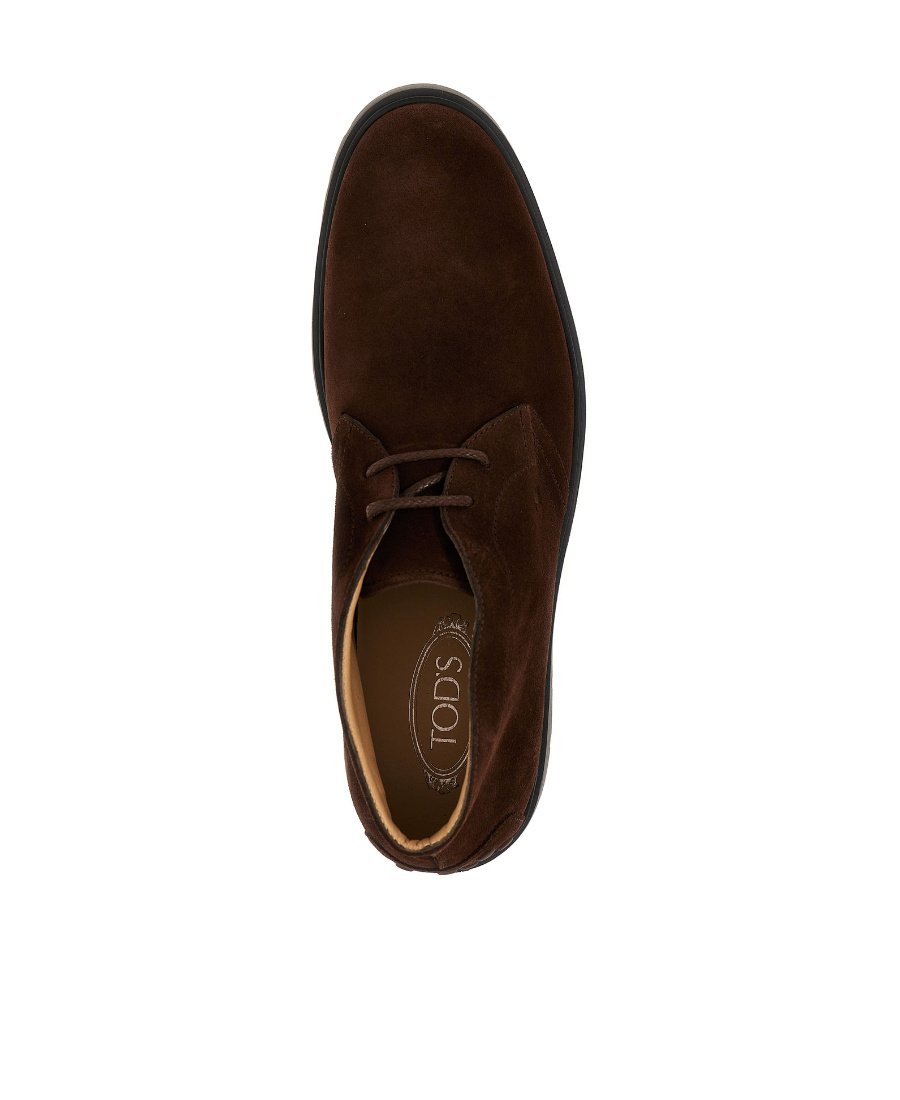 Tod's Round-headed Boots In Black