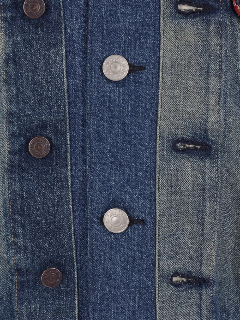 Junya Watanabe Long Sleeve Denim Jacket In Blue