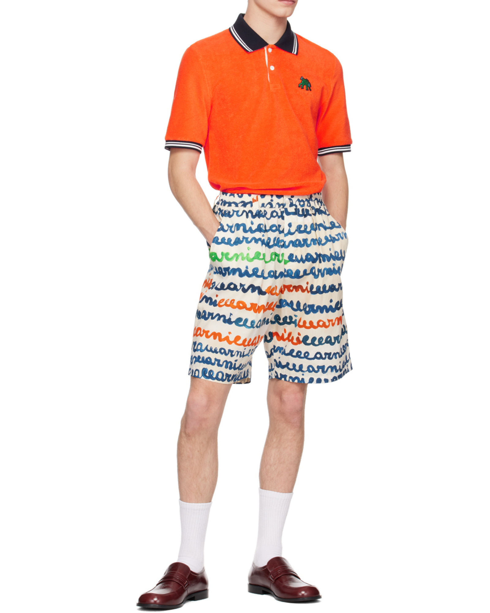 Shop Marni All-over Print Shorts In Multicolor