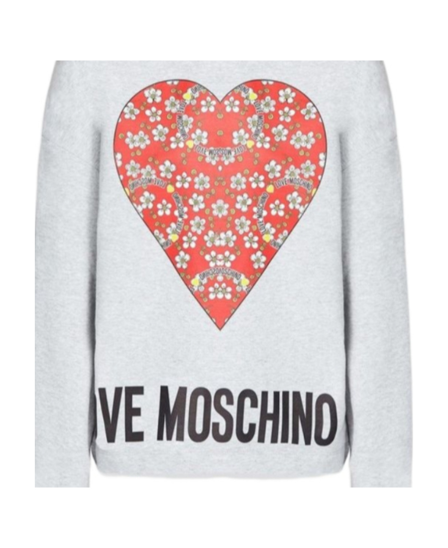 Moschino Floral Printed Sweater In White