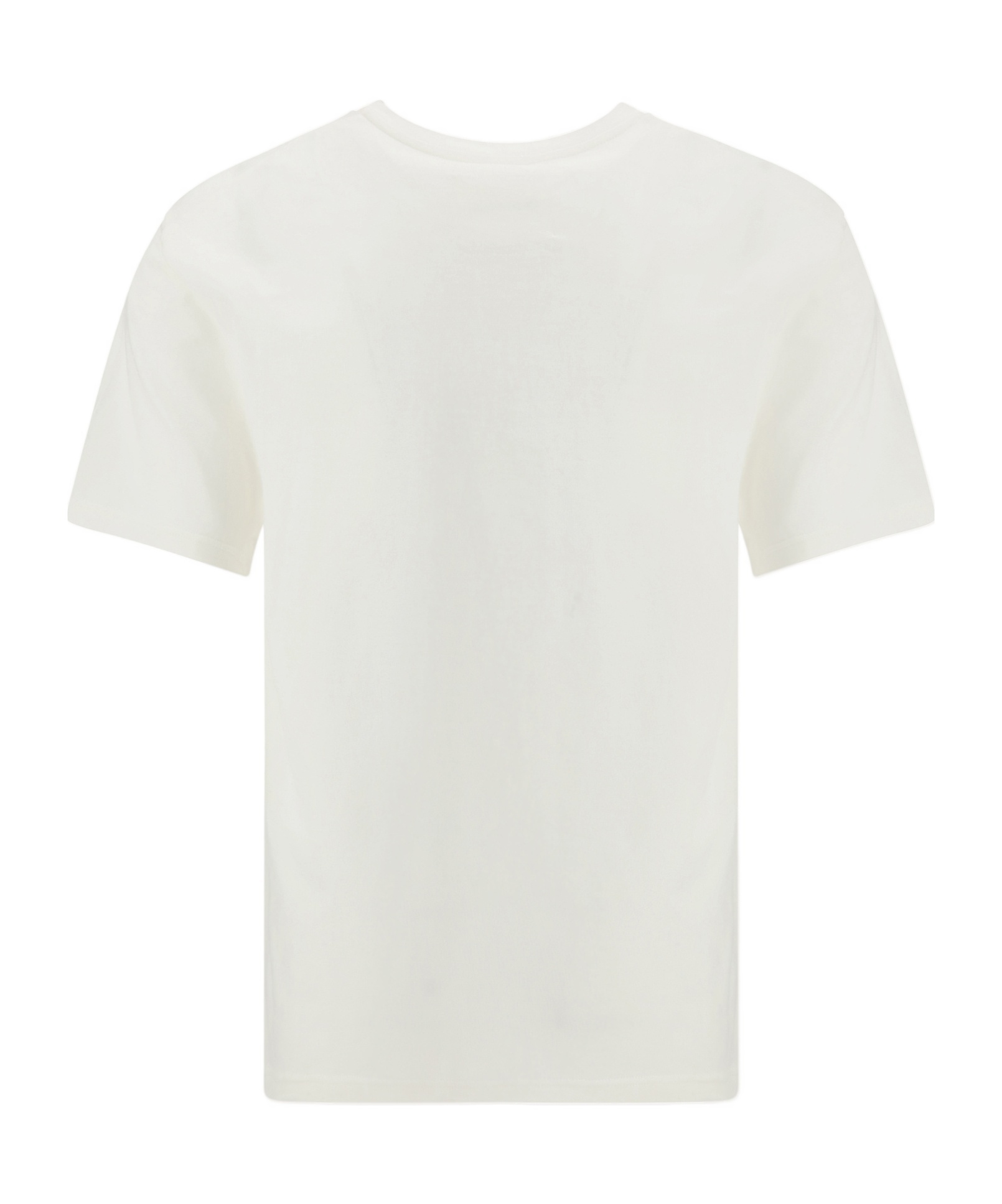 Jil Sander Men White Crewneck T-shirt With Logo Lettering On The Front In Cotton Man