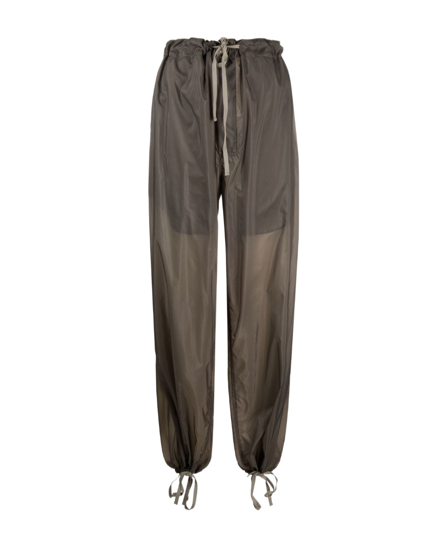 Maison Margiela Drawstring-waist High-waisted Trousers In Brown