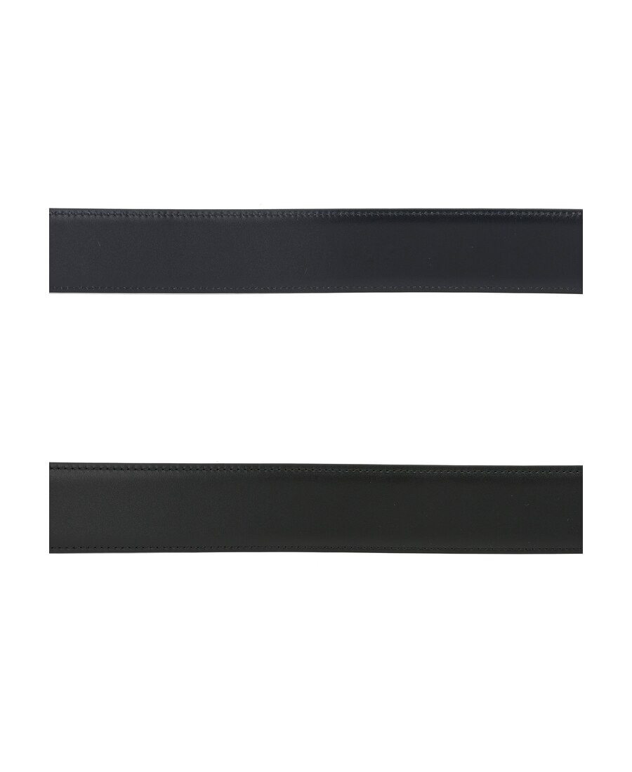 Ferragamo Gancini Reversible Belt In Black