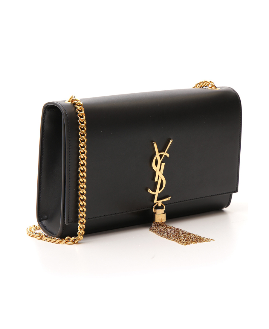 Saint Laurent Medium Monogram Kate Shoulder Bag In Green