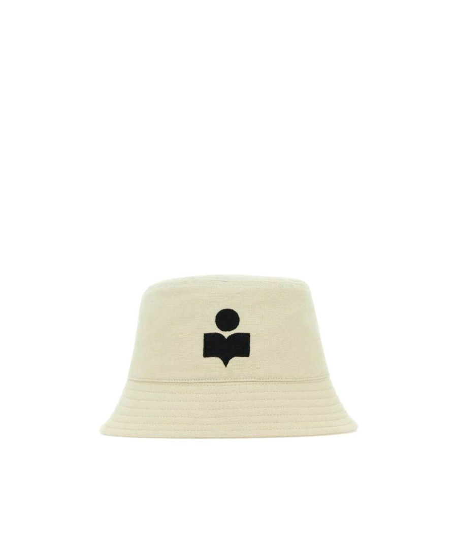 Isabel Marant Women Ivory Cotton Haley Bucket Hat In White