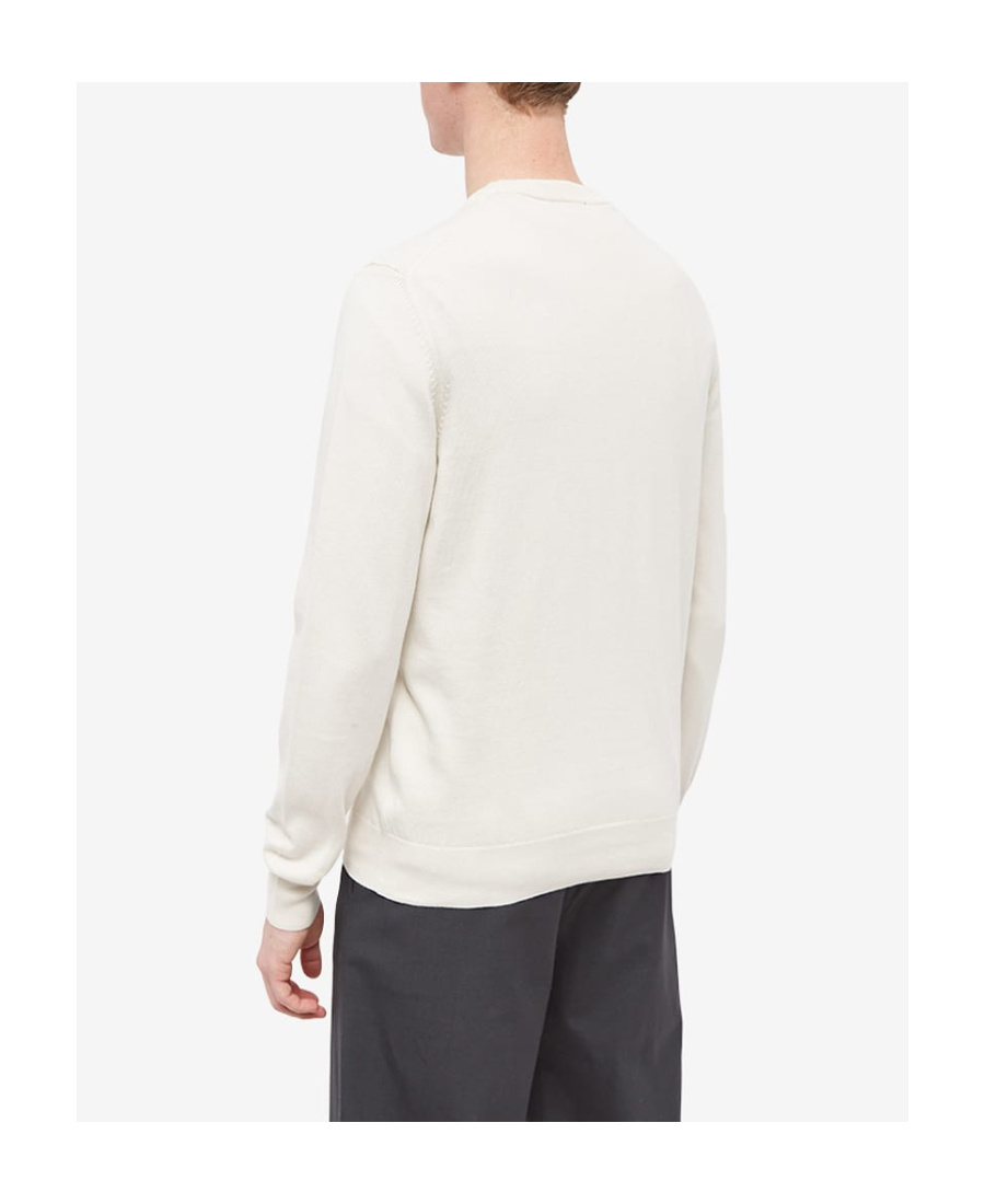 Apc Gray Printed-logo Sweatshirt In White
