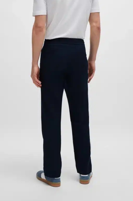 Hugo Boss Drawstring Casual Trousers In Black