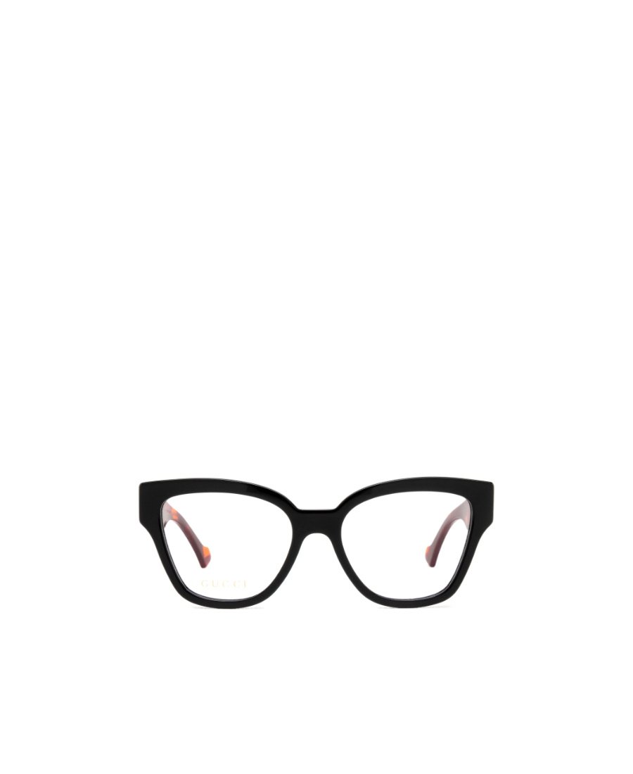 Gucci Double G Rectangular-frame Glasses In Black