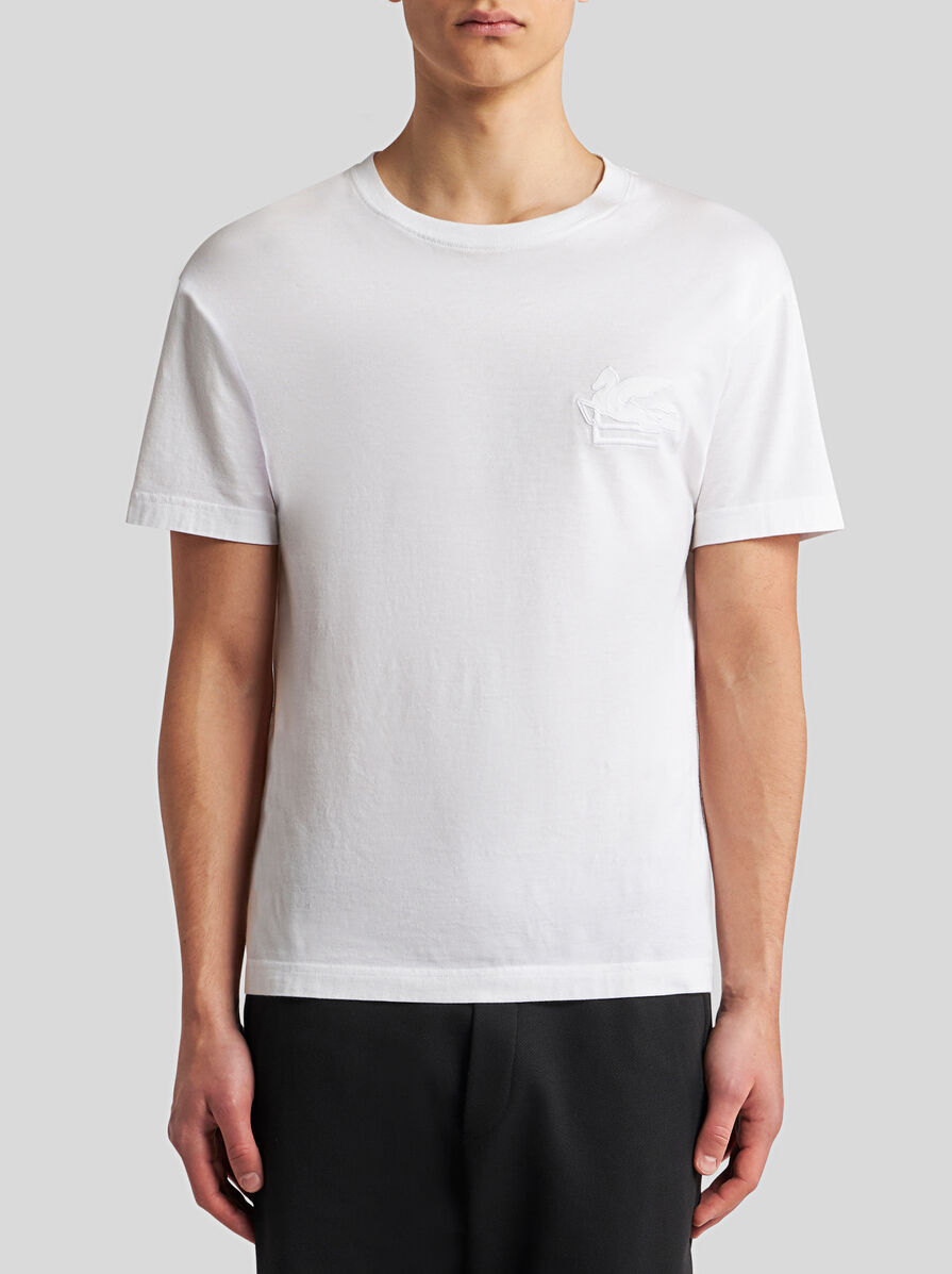 Etro Embroidered T-shirt In White