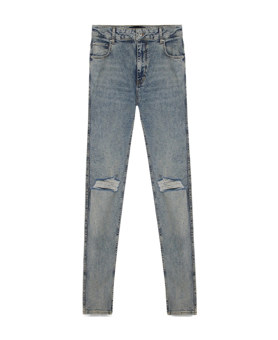 Represent R1 Destroyer Skinny Jeans In Gray