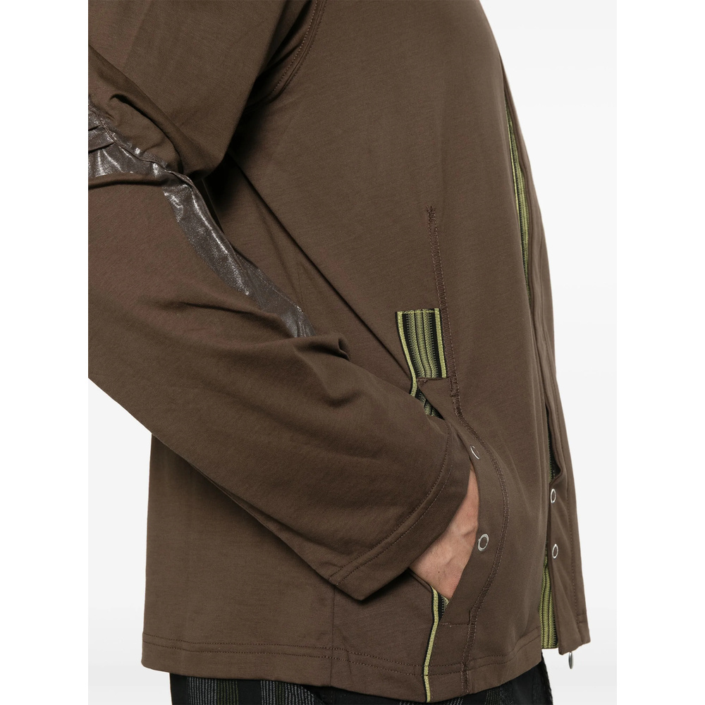 Kiko Kostadinov K-dart Jersey Jacket In Earthy Brown