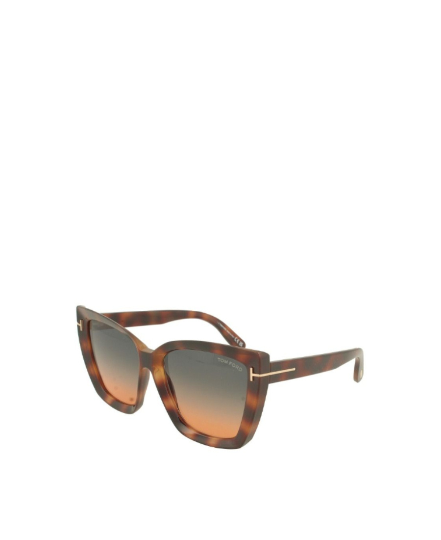 Tom Ford Eyewear Scarlet Oversized Frame Sunglasses In Gray