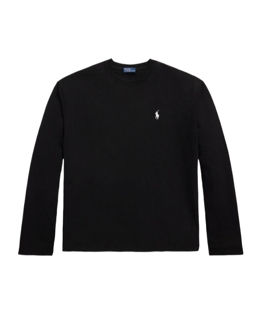 Polo Ralph Lauren Logo Embroidered Crewneck T-shirt In Black
