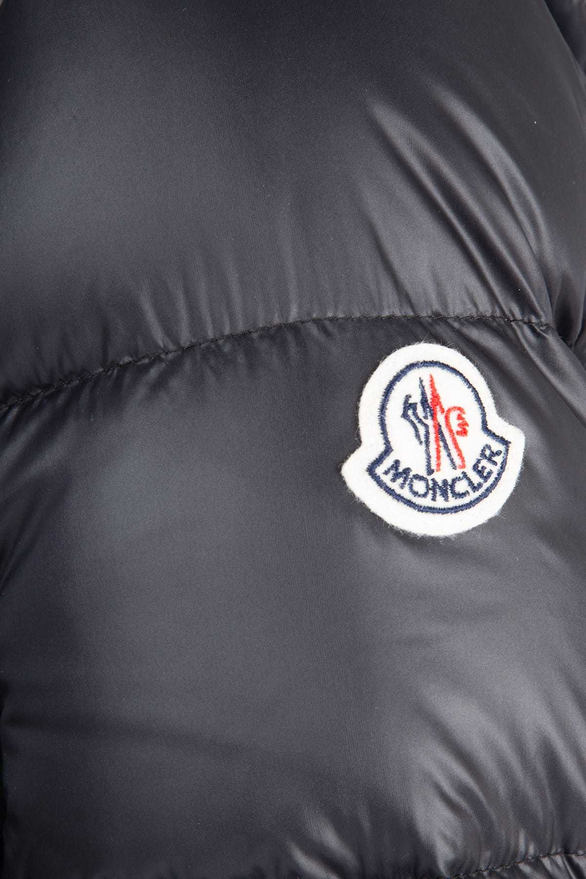 Moncler Zip-up Padded Long Parka In Black