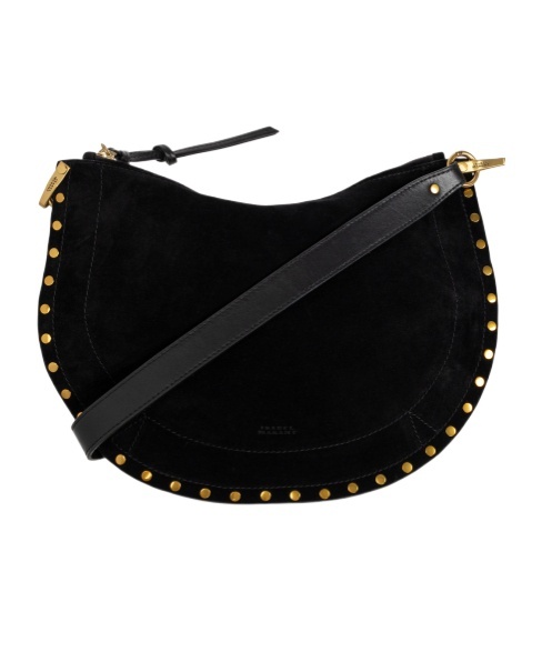 Isabel Marant Kanao Suede Cross-body Bag In Black