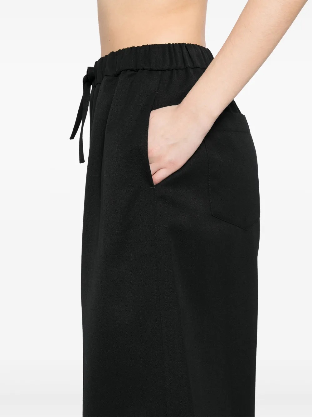 Simone Rocha Weite Shorts Mit Elastischem Bund In Black