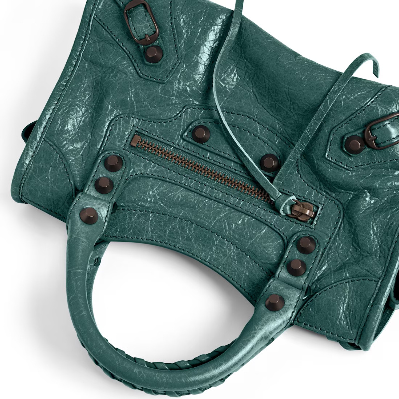 Balenciaga Women's Le City Bag Mini In Dark Emerald In Green