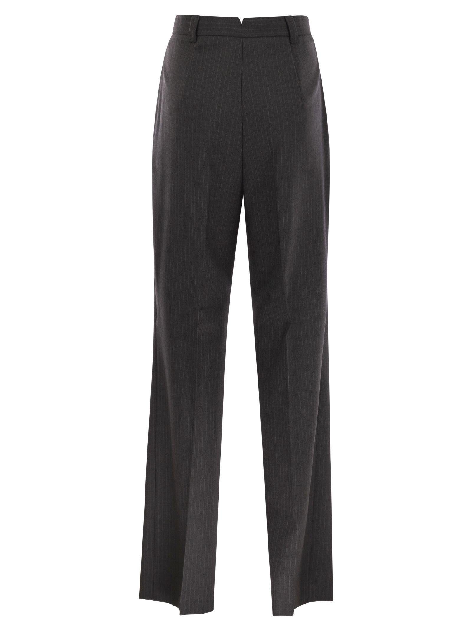Weekend Max Mara Belt Loop Casual Pants In Black