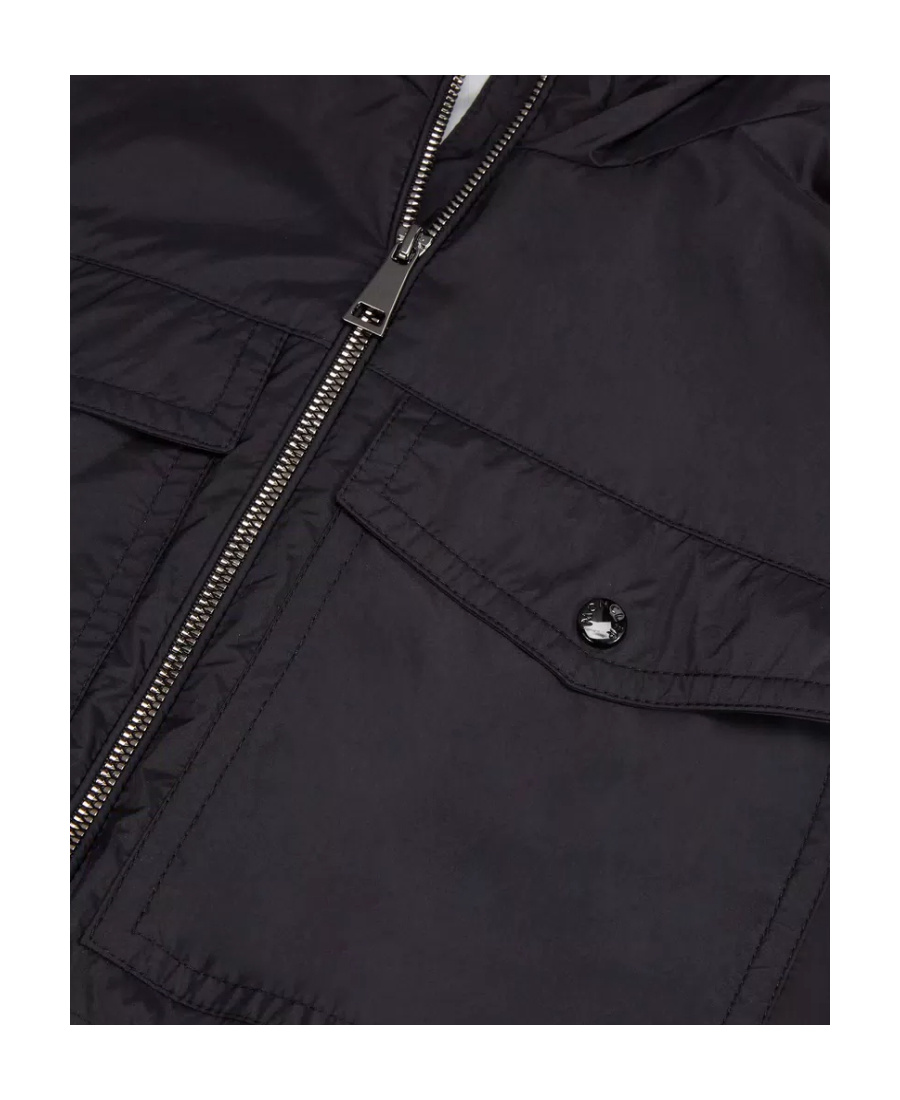 Moncler Long-sleeve Hooded Jacket In Black