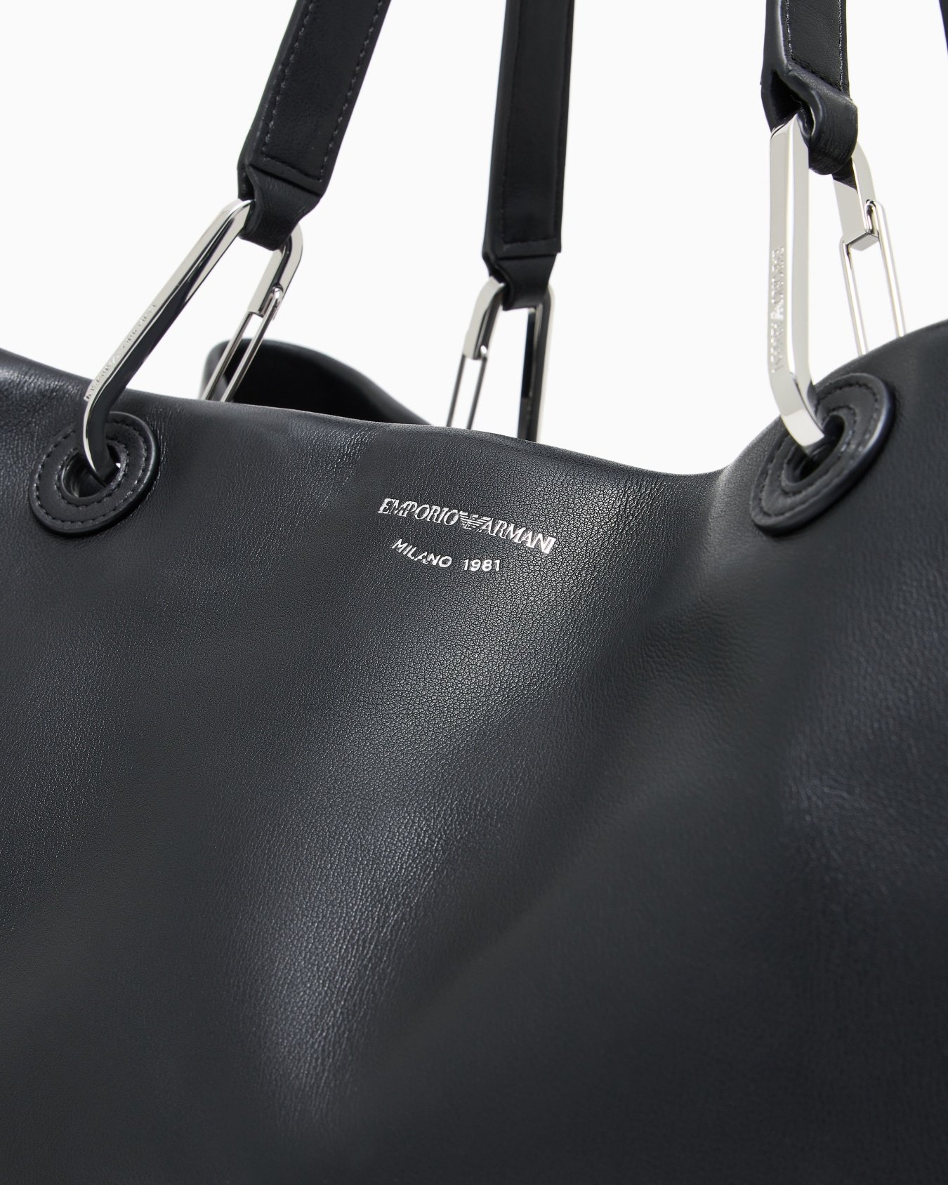 Emporio Armani Large Myea Shopper Bag In Black