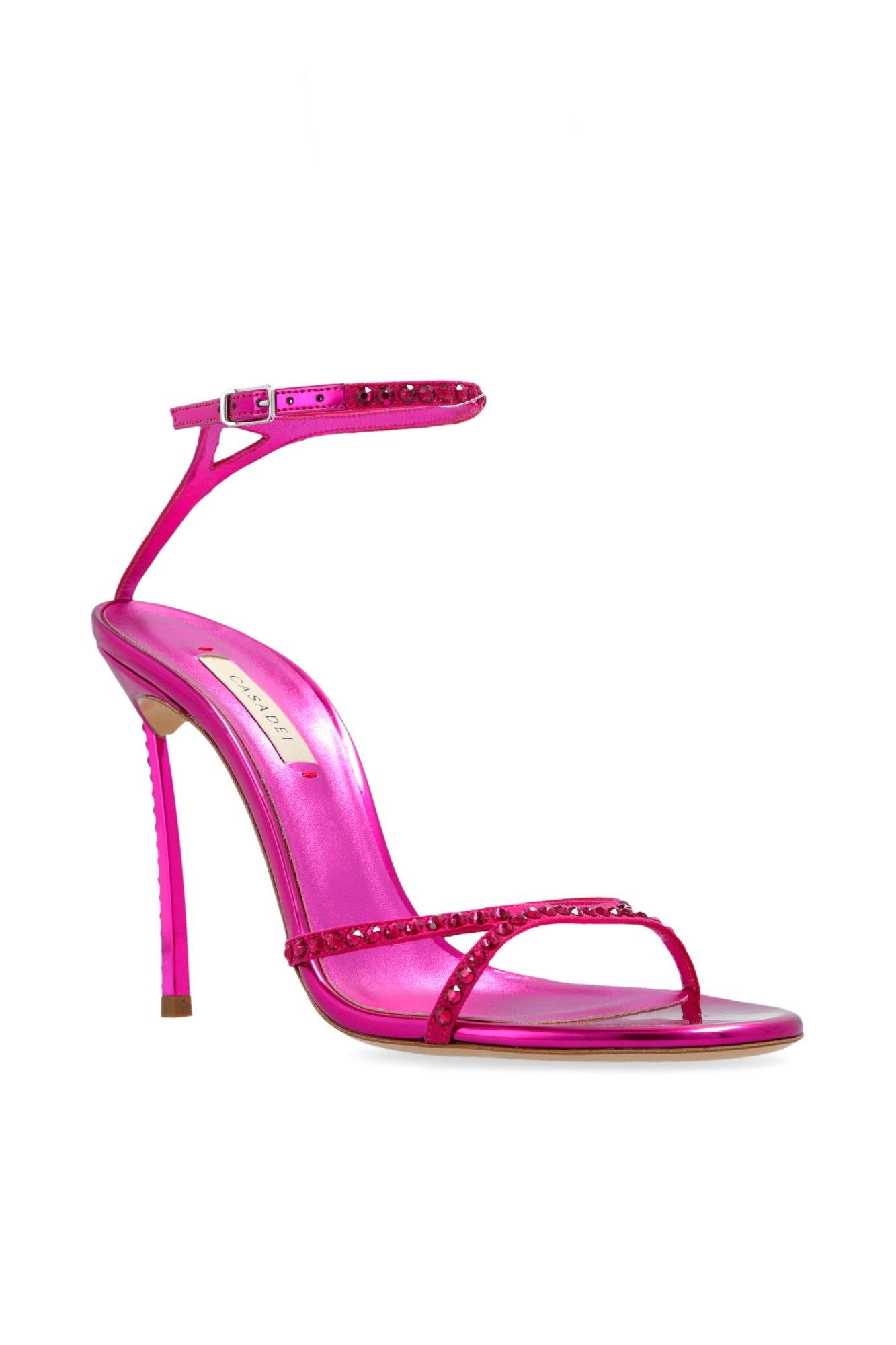Shop Casadei 120mm Alice Sandals In Pink