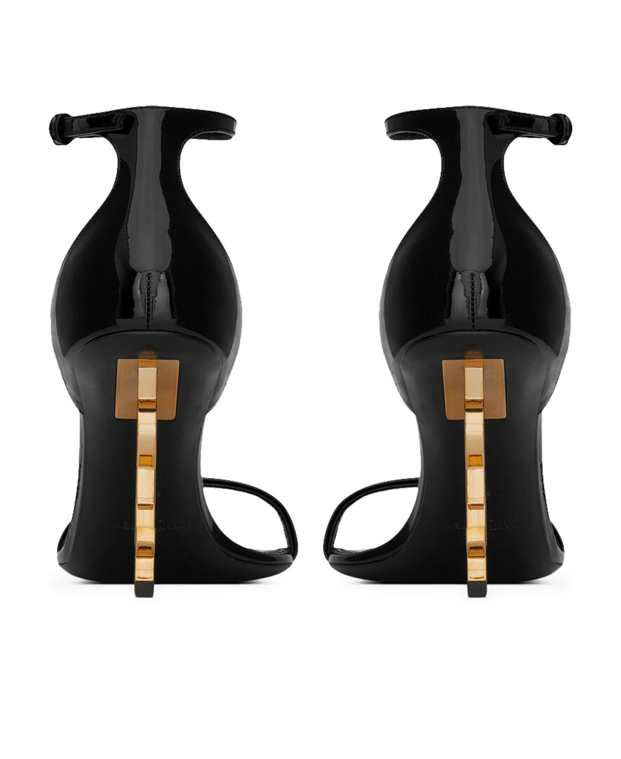 SAINT LAURENT OPYUM SANDALS IN PATENT LEATHER